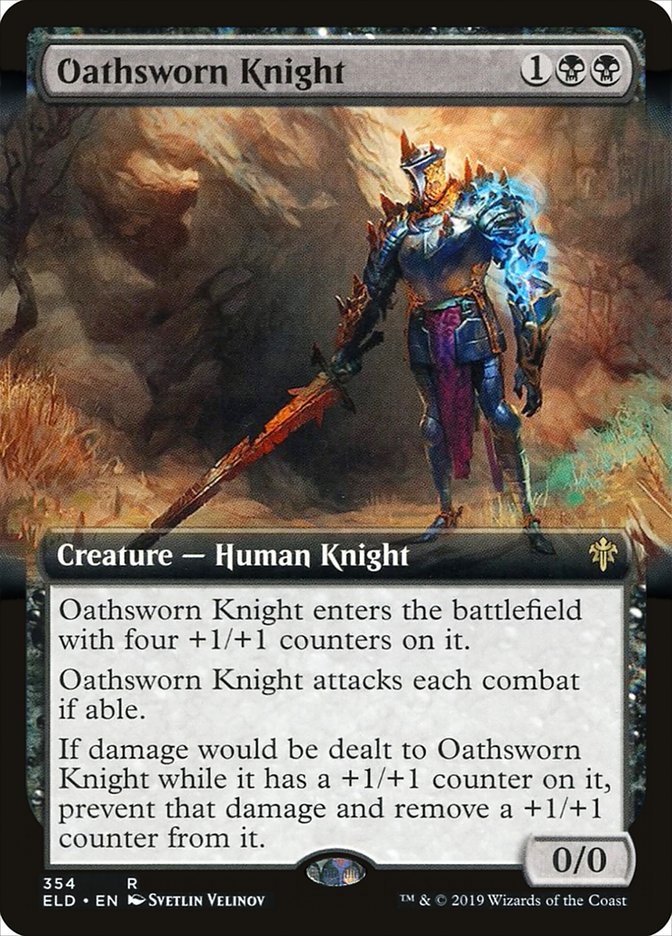 Oathsworn Knight (Extended Art) [Throne of Eldraine] | Chromatic Games