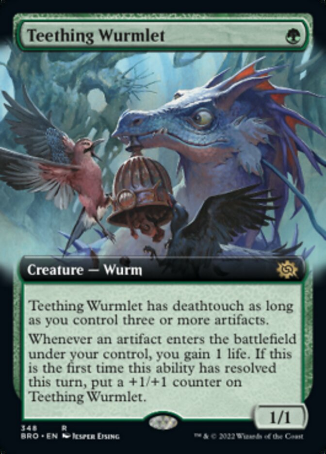 Teething Wurmlet (Extended Art) [The Brothers' War] | Chromatic Games