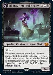 Liliana, Heretical Healer // Liliana, Defiant Necromancer [Commander Collection: Black] | Chromatic Games