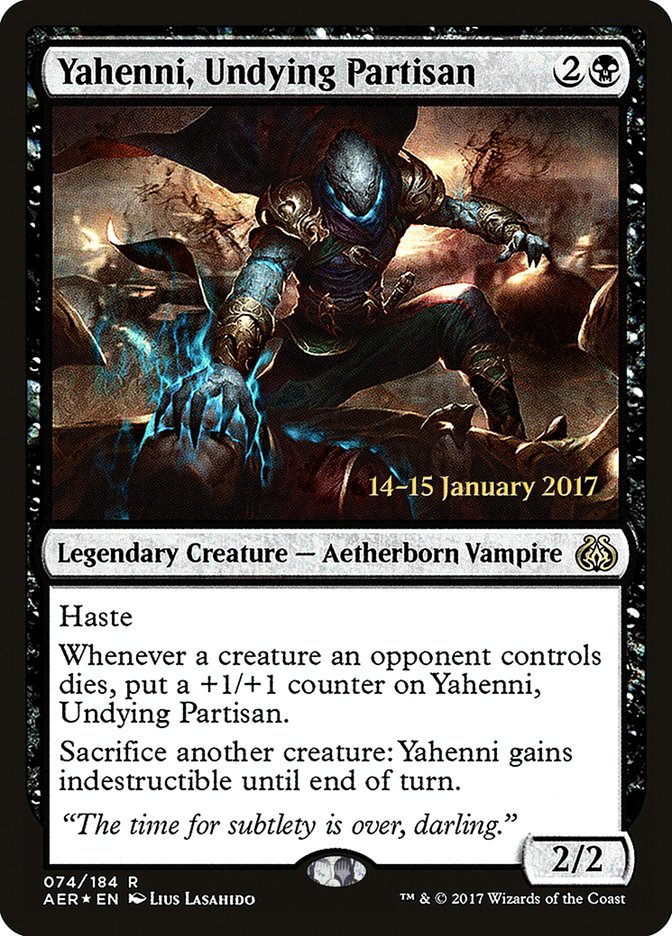 Yahenni, Undying Partisan [Aether Revolt Prerelease Promos] | Chromatic Games