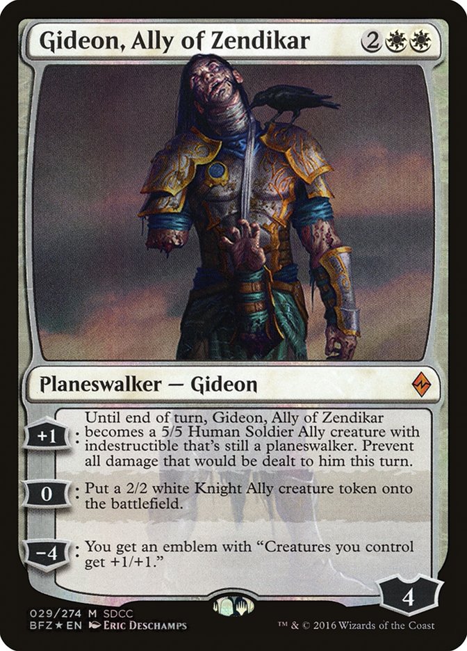 Gideon, Ally of Zendikar [San Diego Comic-Con 2016] | Chromatic Games