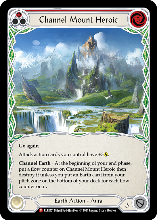 Channel Mount Heroic [ELE117] (Tales of Aria)  1st Edition Rainbow Foil | Chromatic Games