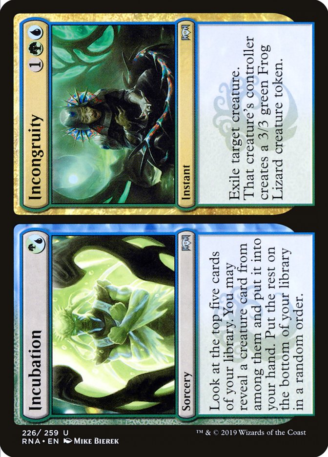 Incubation // Incongruity [Ravnica Allegiance] | Chromatic Games