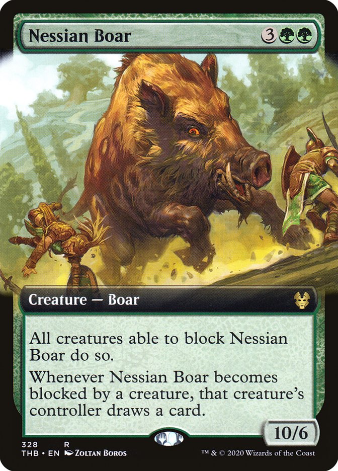 Nessian Boar (Extended Art) [Theros Beyond Death] | Chromatic Games