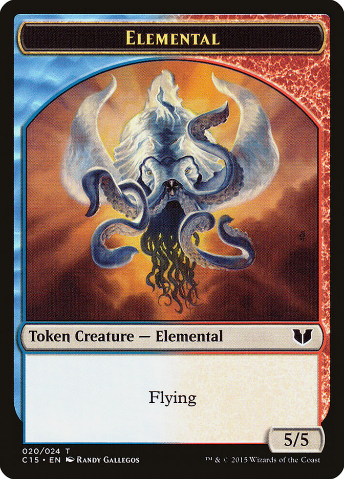 Drake // Elemental (020) Double-Sided Token [Commander 2015 Tokens] | Chromatic Games