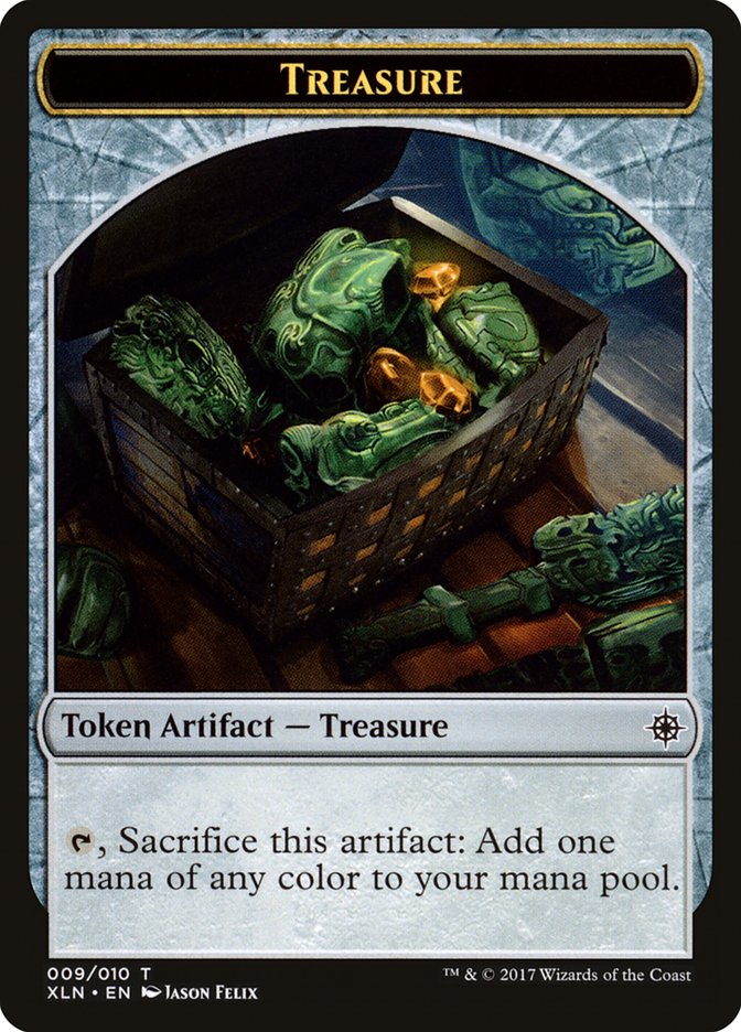 Treasure Token (009/010) [Ixalan Tokens] | Chromatic Games