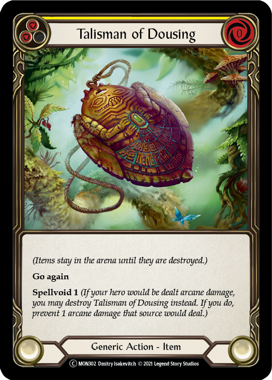 Talisman of Dousing [U-MON302-RF] (Monarch Unlimited)  Unlimited Rainbow Foil | Chromatic Games