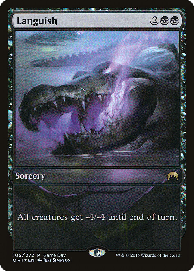 Languish (Game Day) (Full Art) [Magic Origins Promos] | Chromatic Games