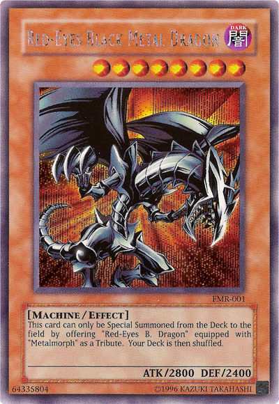 Red-Eyes Black Metal Dragon (Forbidden Memories) [FMR-001] Prismatic Secret Rare | Chromatic Games