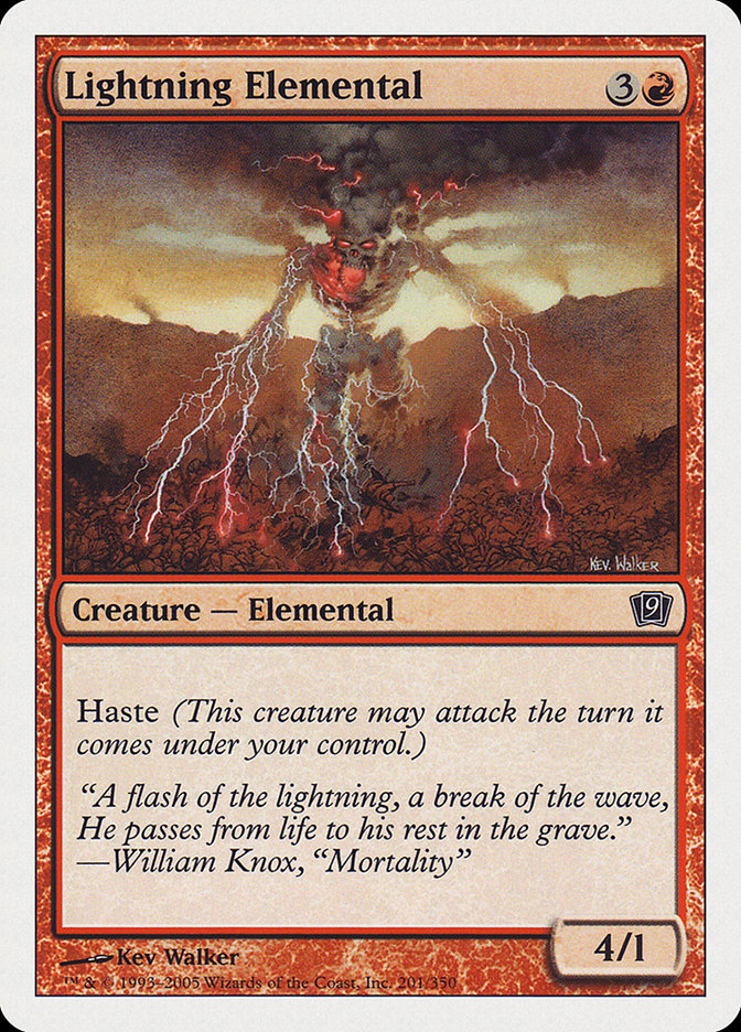 Lightning Elemental [Ninth Edition] | Chromatic Games