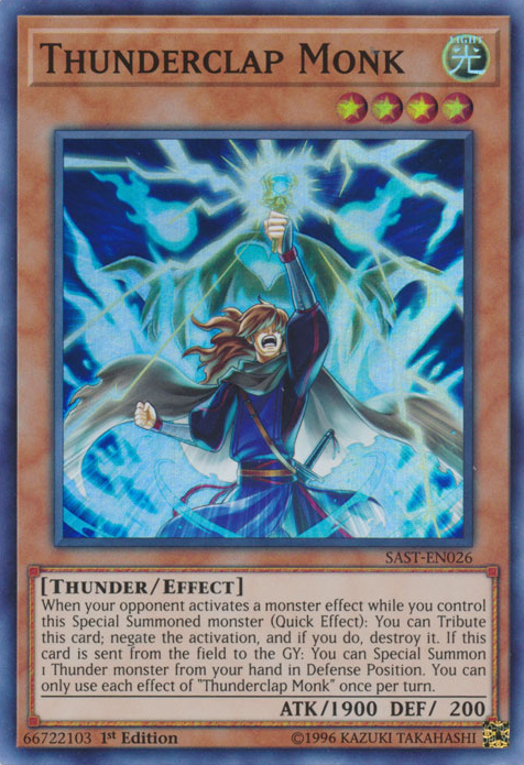 Thunderclap Monk [SAST-EN026] Super Rare | Chromatic Games