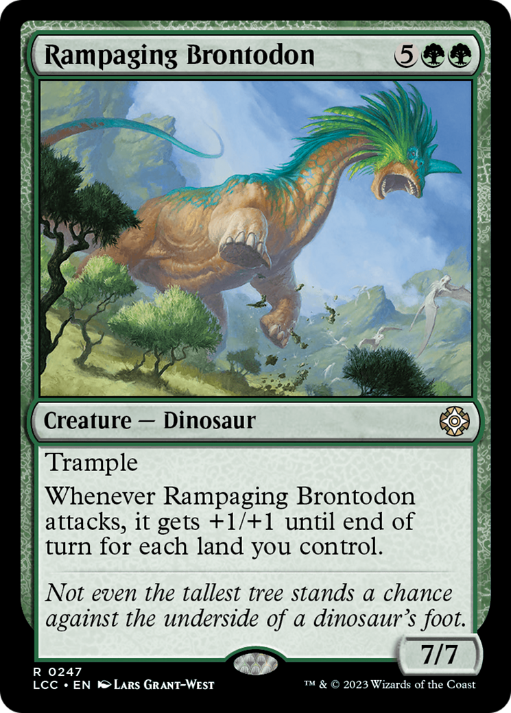 Rampaging Brontodon [The Lost Caverns of Ixalan Commander] | Chromatic Games