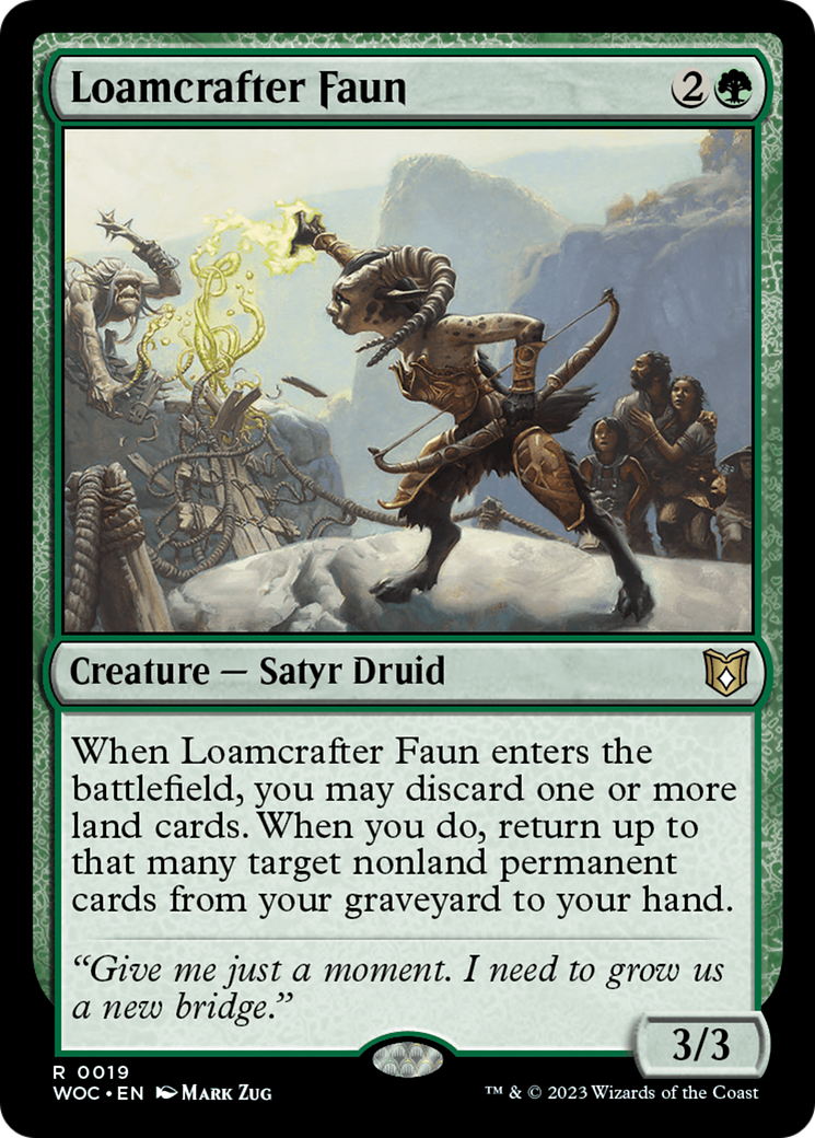 Loamcrafter Faun [Wilds of Eldraine Commander] | Chromatic Games