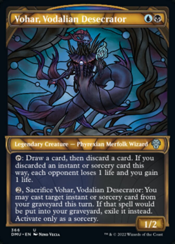 Vohar, Vodalian Desecrator (Showcase Textured) [Dominaria United] | Chromatic Games