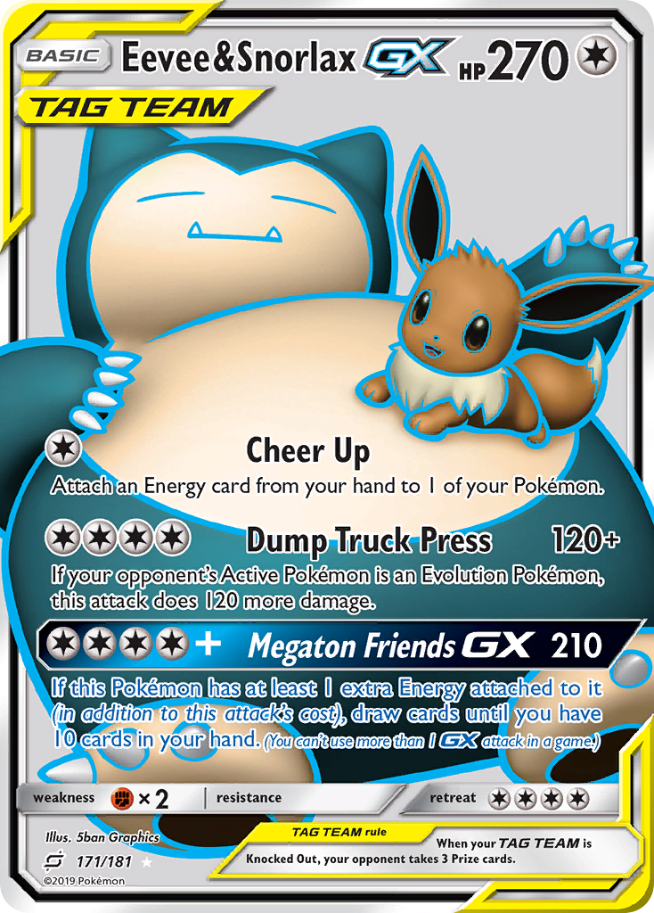 Eevee & Snorlax GX [Team Up] | Chromatic Games