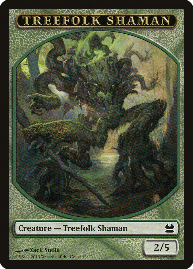 Treefolk Shaman Token [Modern Masters Tokens] | Chromatic Games