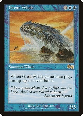 Great Whale [Urza's Saga] | Chromatic Games