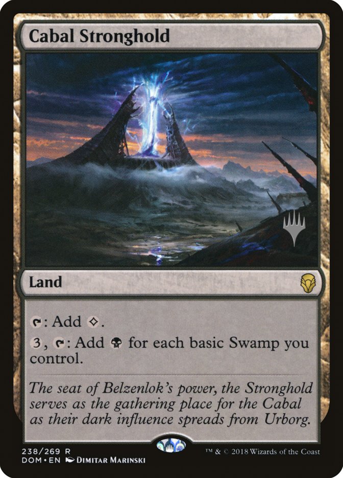 Cabal Stronghold (Promo Pack) [Dominaria Promos] | Chromatic Games