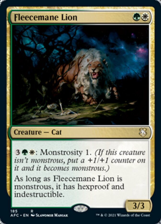 Fleecemane Lion [Dungeons & Dragons: Adventures in the Forgotten Realms Commander] | Chromatic Games