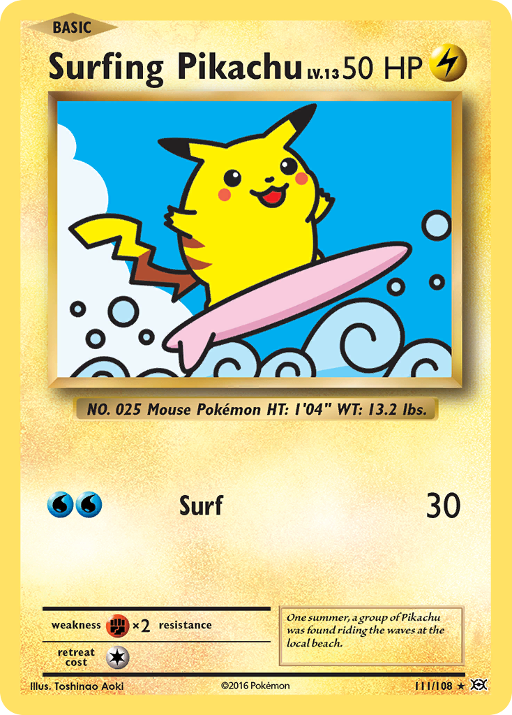 Surfing Pikachu [Evolutions] | Chromatic Games