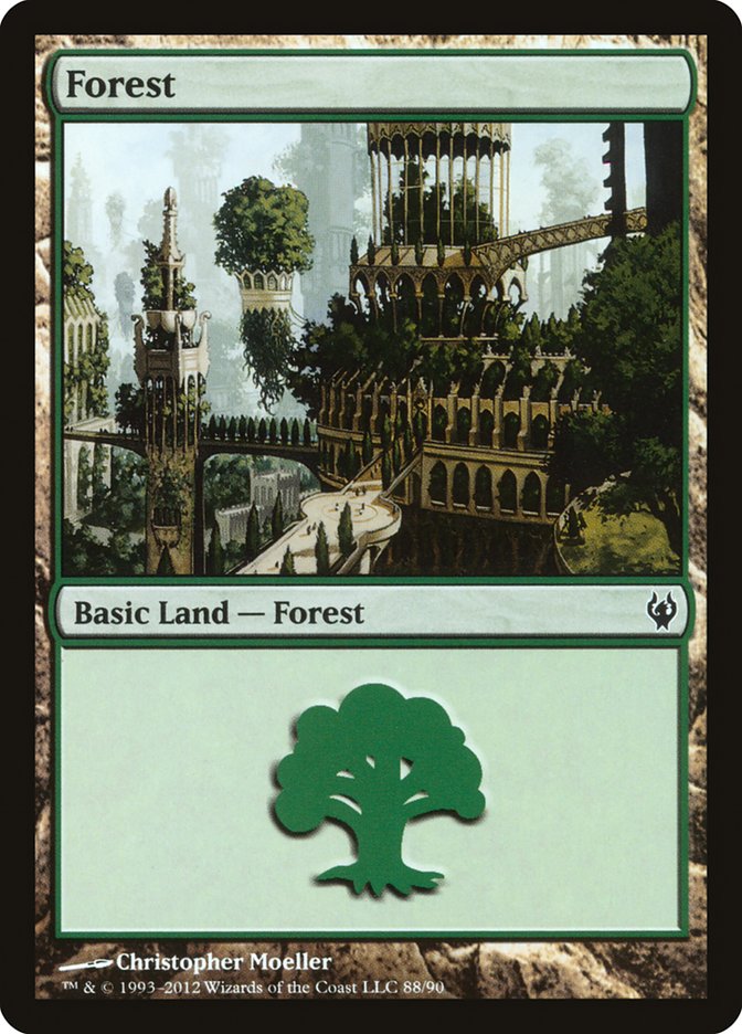 Forest (88) [Duel Decks: Izzet vs. Golgari] | Chromatic Games