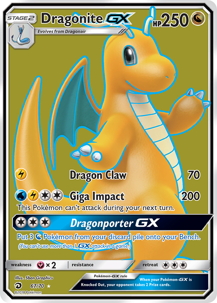 Dragonite GX (67/70) [Sun & Moon: Dragon Majesty] | Chromatic Games