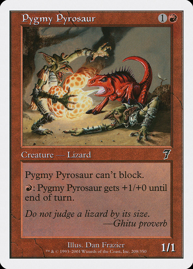 Pygmy Pyrosaur [Seventh Edition] | Chromatic Games