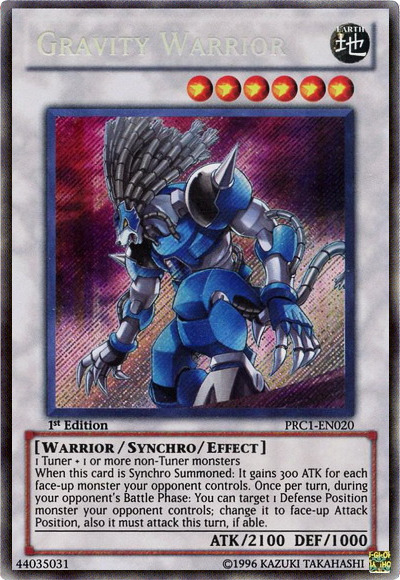 Gravity Warrior [PRC1-EN020] Secret Rare | Chromatic Games