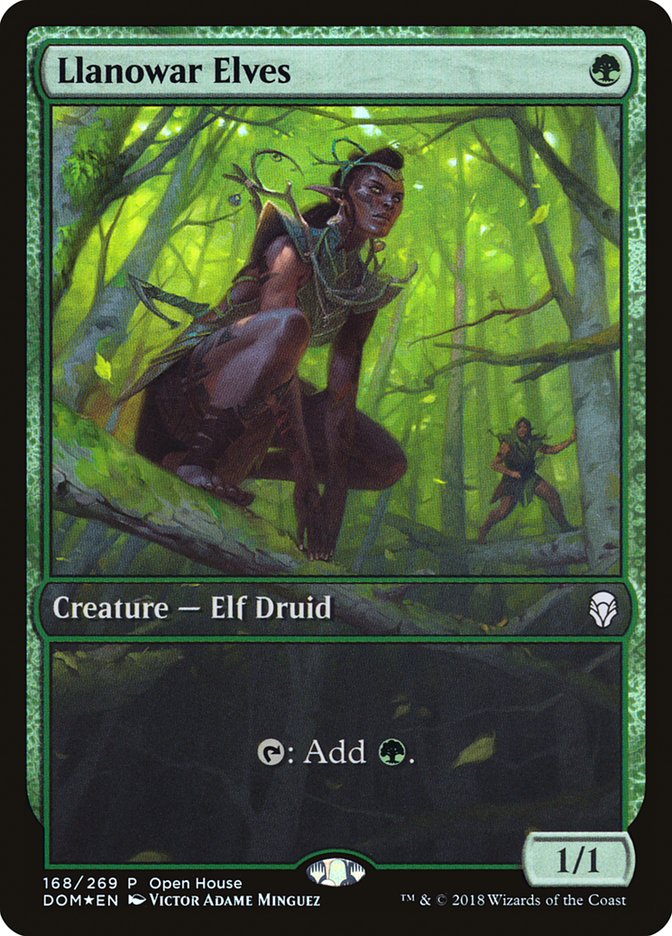 Llanowar Elves (Open House) [Dominaria Promos] | Chromatic Games