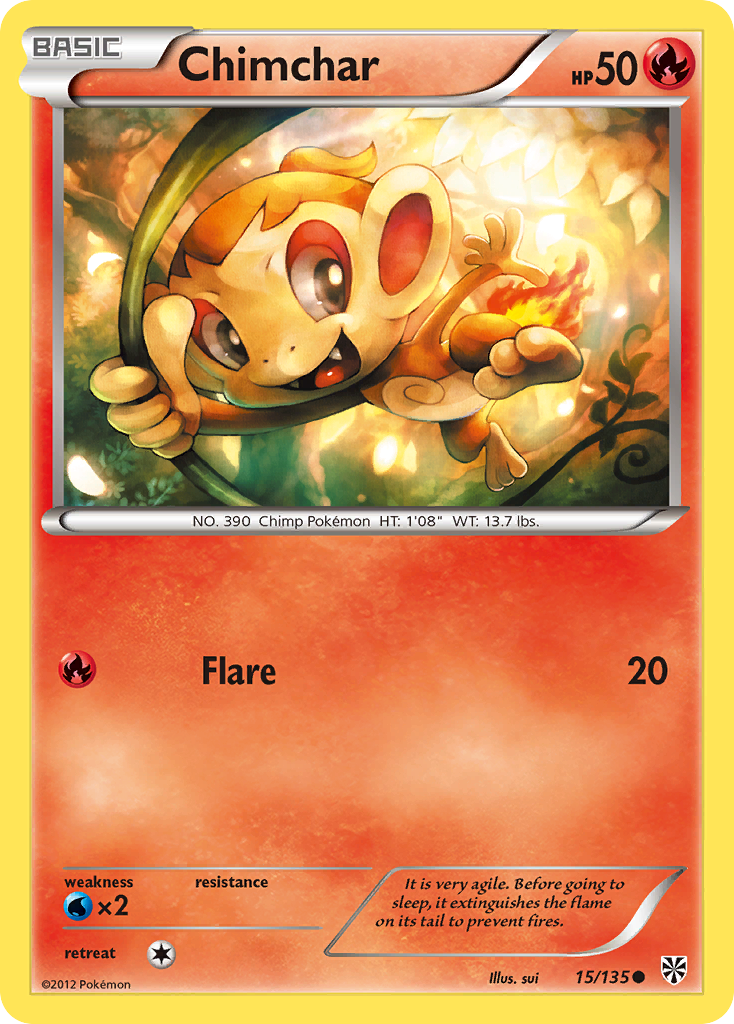 Chimchar (15/135) [Black & White: Plasma Storm] | Chromatic Games