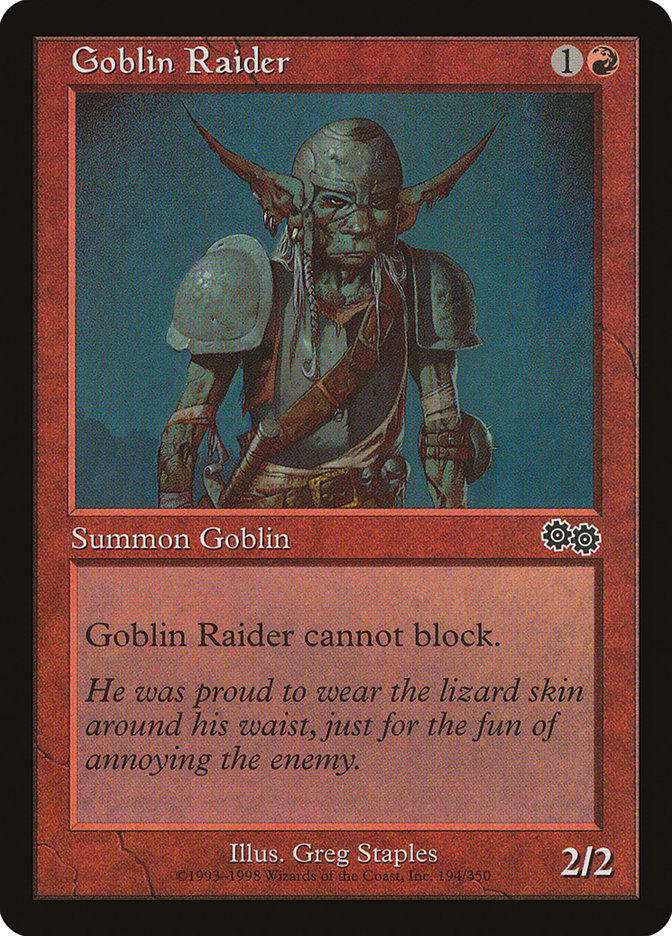 Goblin Raider [Urza's Saga] | Chromatic Games