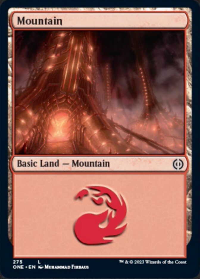 Mountain (275) [Phyrexia: All Will Be One] | Chromatic Games