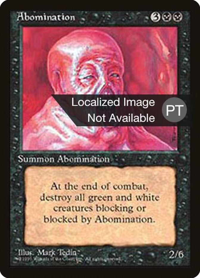 Abomination [Fourth Edition (Foreign Black Border)] | Chromatic Games