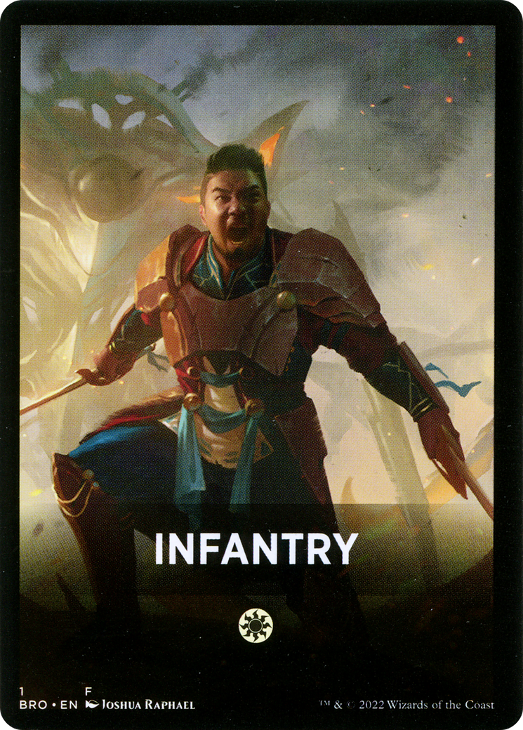 Infantry Theme Card [The Brothers' War Tokens] | Chromatic Games