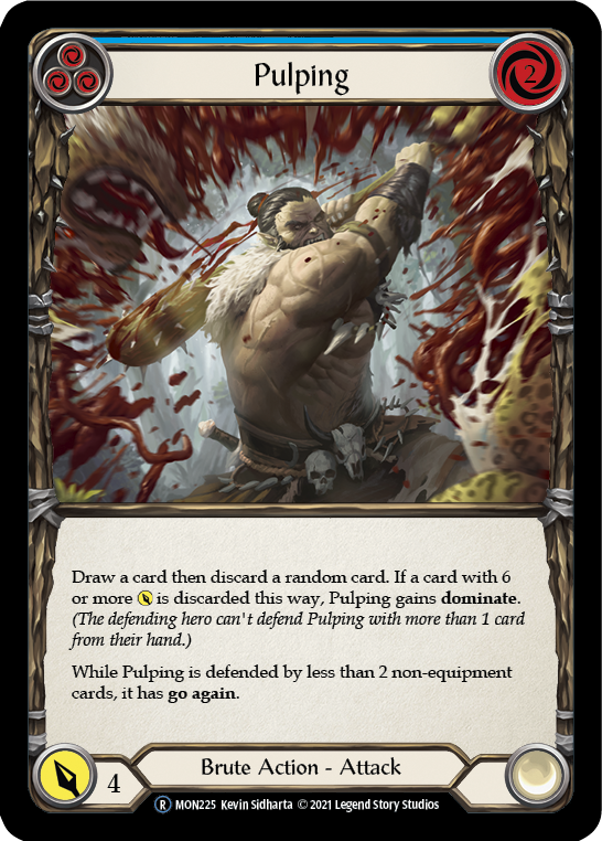 Pulping (Blue) [U-MON225-RF] (Monarch Unlimited)  Unlimited Rainbow Foil | Chromatic Games
