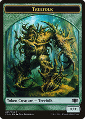 Treefolk // Wolf Double-Sided Token [Commander 2014 Tokens] | Chromatic Games