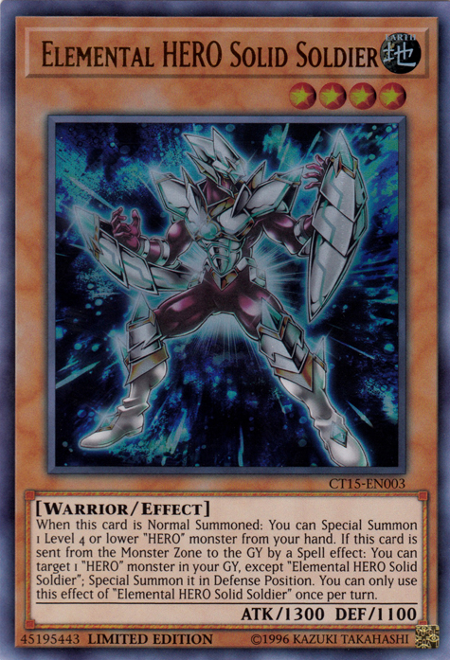 Elemental HERO Solid Soldier [CT15-EN003] Ultra Rare | Chromatic Games