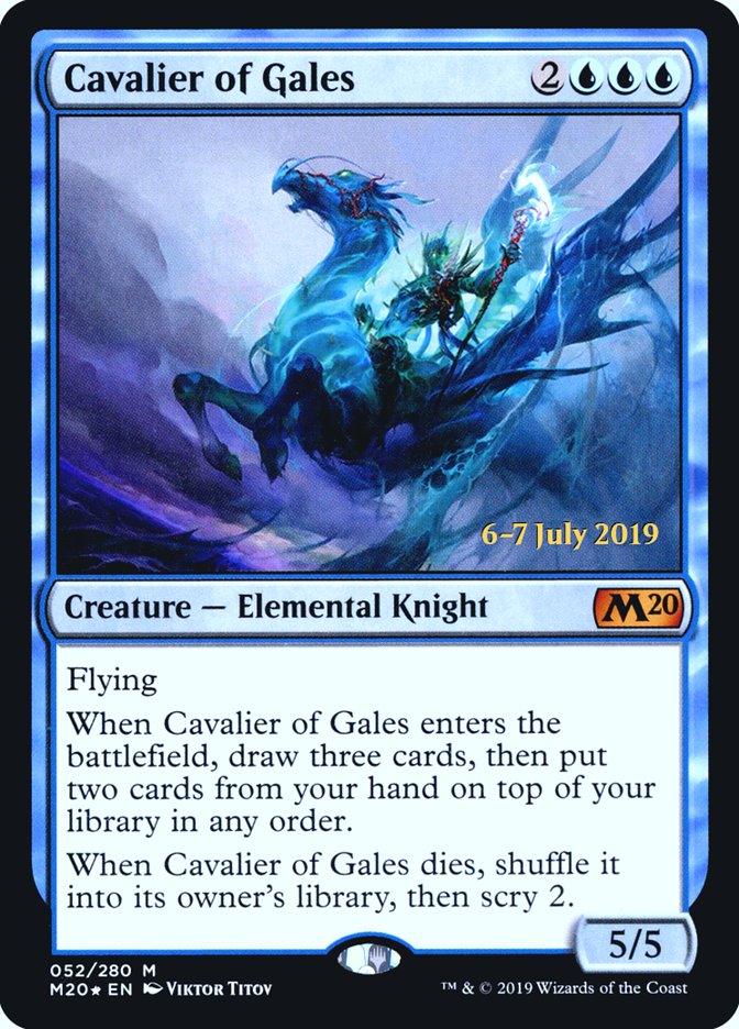 Cavalier of Gales [Core Set 2020 Prerelease Promos] | Chromatic Games