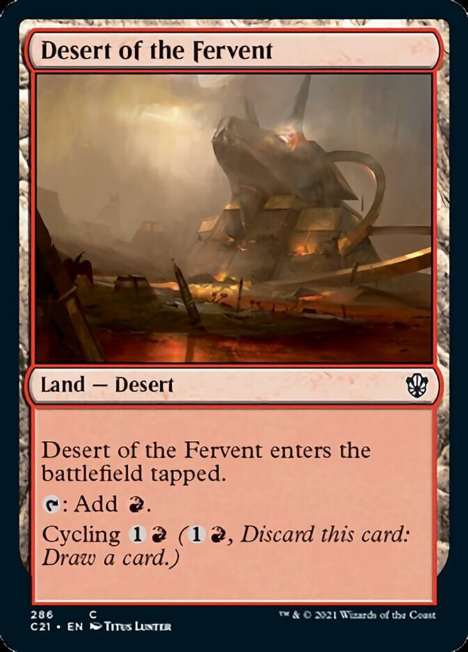 Desert of the Fervent [Commander 2021] | Chromatic Games