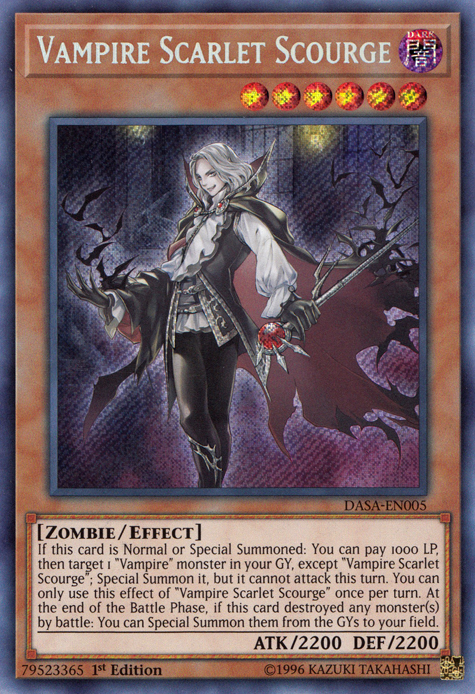 Vampire Scarlet Scourge [DASA-EN005] Secret Rare | Chromatic Games