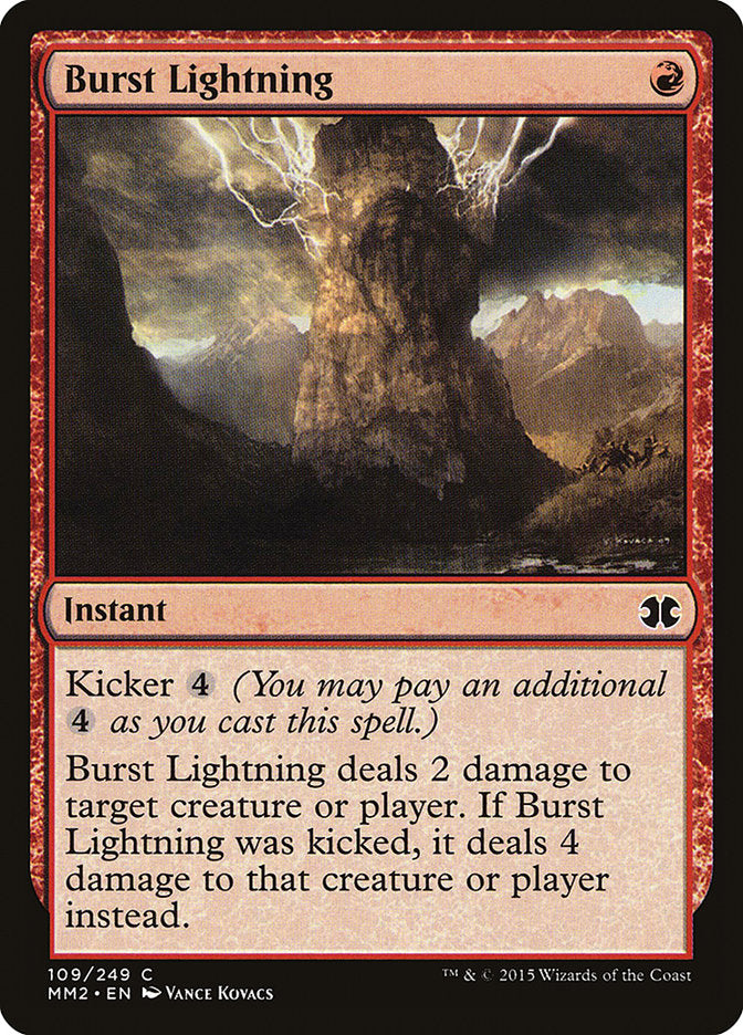 Burst Lightning [Modern Masters 2015] | Chromatic Games