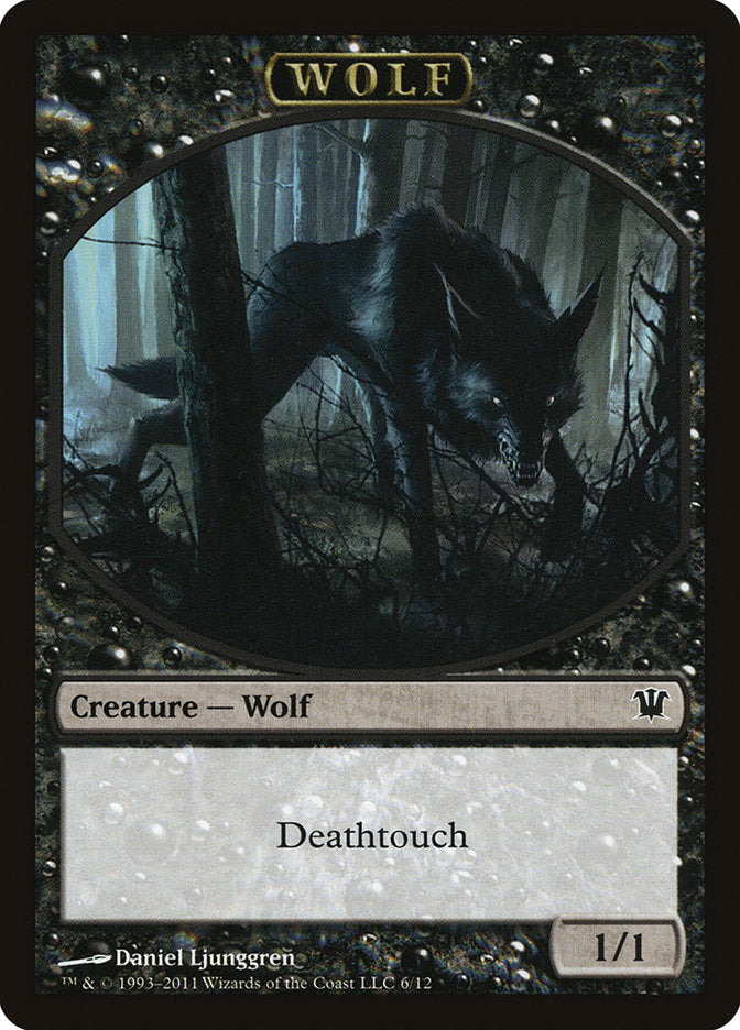 Wolf Token (6/12) [Innistrad Tokens] | Chromatic Games