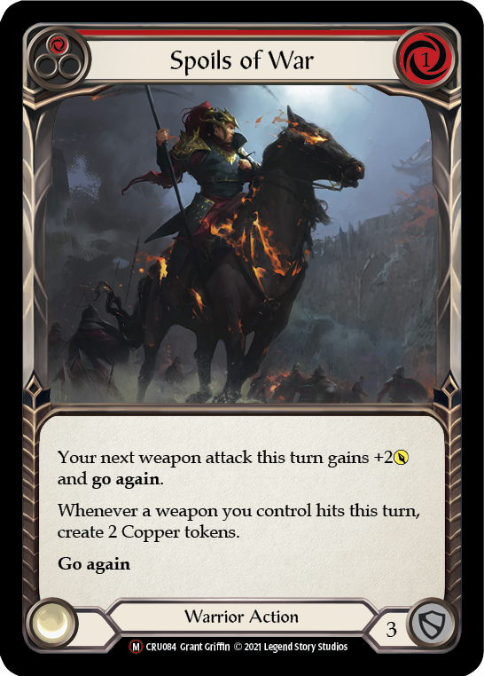 Spoils of War [U-CRU084] (Crucible of War Unlimited)  Unlimited Rainbow Foil | Chromatic Games