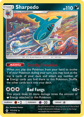 Sharpedo (111/214) [Sun & Moon: Unbroken Bonds] | Chromatic Games