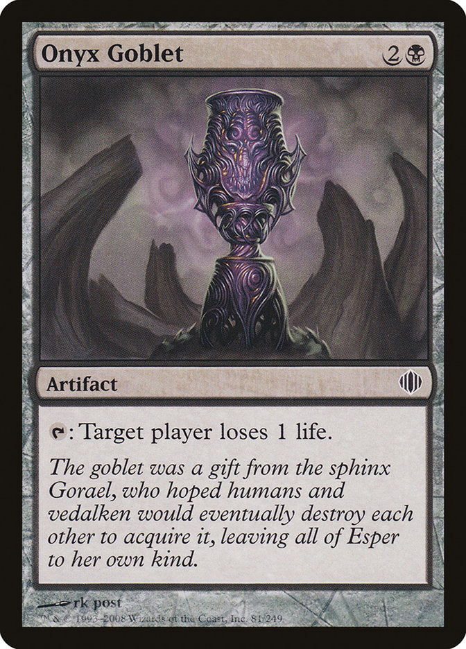 Onyx Goblet [Shards of Alara] | Chromatic Games