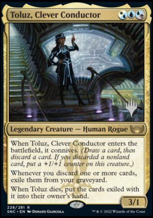 Toluz, Clever Conductor (Promo Pack) [Streets of New Capenna Promos] | Chromatic Games