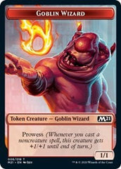 Goblin Wizard // Treasure Double-Sided Token [Core Set 2021 Tokens] | Chromatic Games