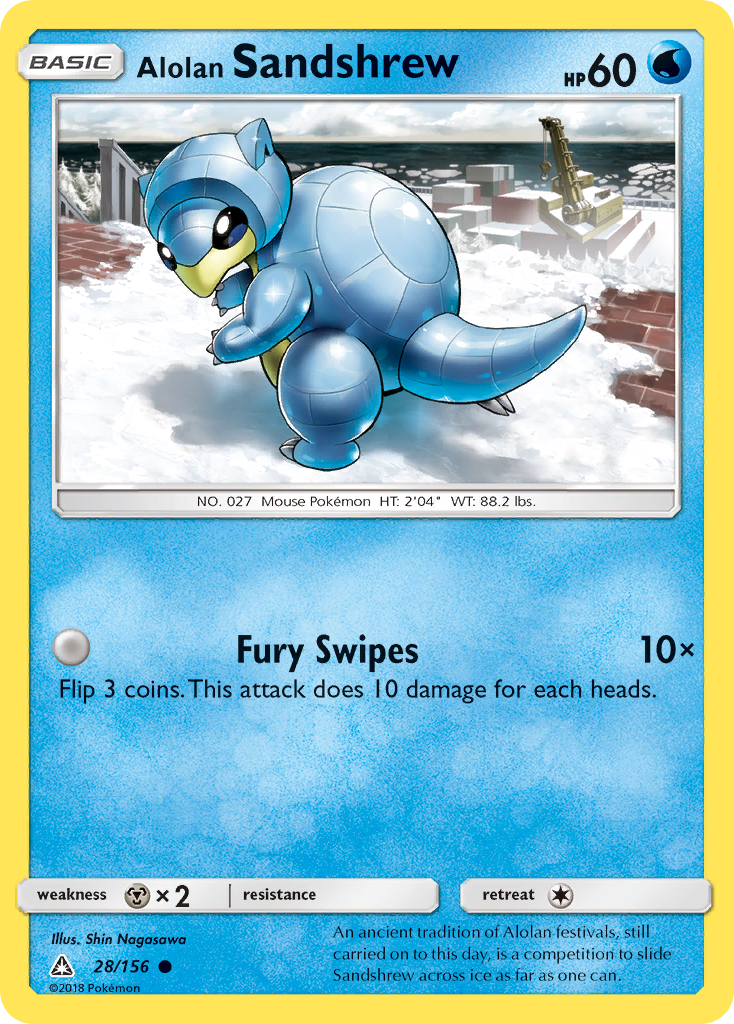 Alolan Sandshrew (28/156) [Sun & Moon: Ultra Prism] | Chromatic Games