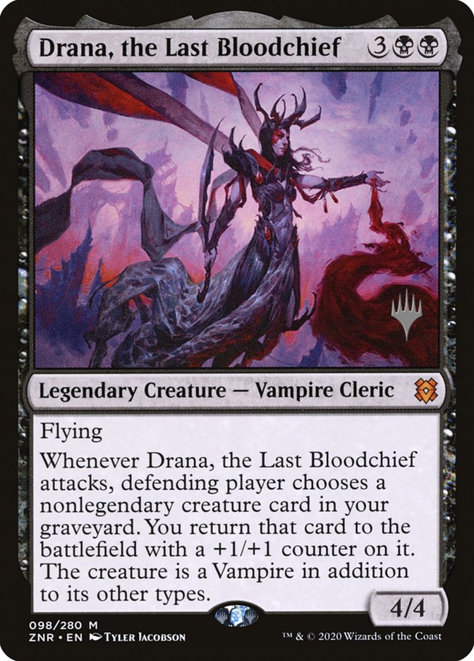 Drana, the Last Bloodchief (Promo Pack) [Zendikar Rising Promos] | Chromatic Games