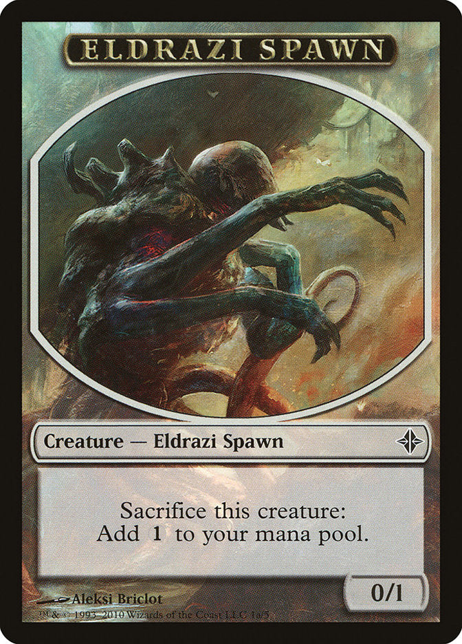 Eldrazi Spawn Token (1a/5) [Rise of the Eldrazi Tokens] | Chromatic Games